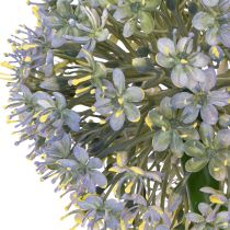 Article Branche d'ail artificielle en fleurs, aspect réaliste, 90 cm