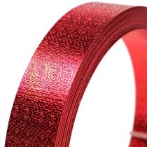 Bandeau plat en aluminium rouge 20 mm 5 m