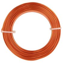 Article Fil de fer en aluminium orange, Ø2 mm, 500 g, 60 m, pour décorations DIY