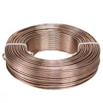 Article Fil d&#39;aluminium Ø2mm fil d&#39;aluminium fil artisanal marron clair 500g 60m