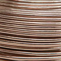 Article Fil d&#39;aluminium Ø2mm fil d&#39;aluminium fil artisanal marron clair 500g 60m