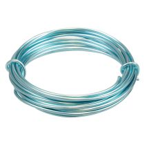 Article Fil d&#39;aluminium 2mm fil d&#39;aluminium fil de bijoux bleu clair 3m