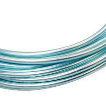 Article Fil d'aluminium 2mm fil d'aluminium fil de bijoux bleu clair 3m