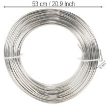 Article Fil d’aluminium argenté 3 mm 1 kg pour travaux créatifs