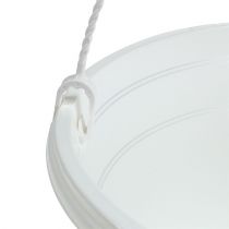 Article Panier à fleurs suspendu 25cm blanc