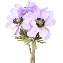 Article Anémone fleurs artificielles anémones lilas L34cm 4pcs