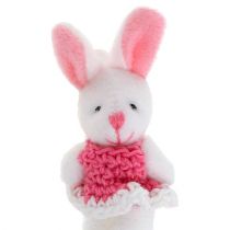 Article Pendentif Lapin 5,5 cm Rose 9 pcs