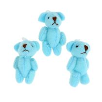 Pendentif ours bleu clair 3,8cm 12 pcs