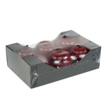 Pomme artificielle rouge Ø7.5cm 6pcs