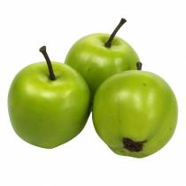 Fruit décoratif mini pomme vert artificiel 4,5cm 24pcs