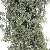 Article Couronne décorative de mélèze, couronne d'aiguilles artificielles enneigée blanc gris Ø32cm