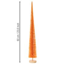 Article Décoration de sapin de Noël artificiel sur socle en bois, 60 cm
