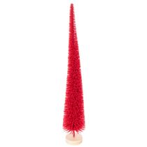 Article Sapin de Noël décoratif étroit, sapin de Noël artificiel sur socle en bois, 40 cm, 3 pièces