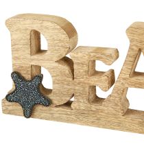 Article Lettrage sur pied « Plage » décoration maritime bois 35×12cm