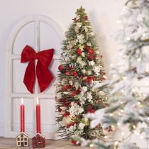 Article Sapin décoratif artificiel vert avec support pour table 90 cm