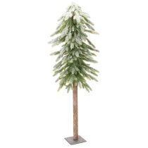 Article Sapin artificiel décoré de neige, hiver et Noël, 95 cm