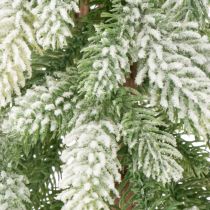 Article Sapin artificiel décoré de neige, hiver et Noël, 95 cm