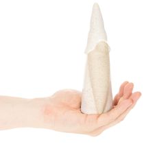 Article Décorations figurines lutin en céramique 18 cm blanc et naturel 3 pièces