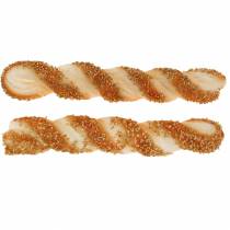 Réplique de nourriture artificielle de bâton de sésame 24cm 2pcs
