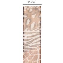 Article Ruban décoratif imprimé animal 25 mm x 20 m polyester