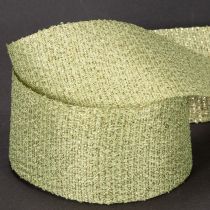 Article Ruban décoratif avec paillettes 55 mm x 15 m en polyester vert clair