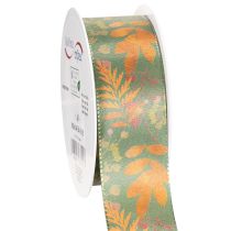 Article Ruban décoratif feuilles automne 40 mm x 15 m en soie artificielle
