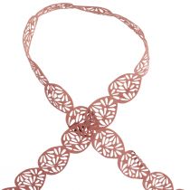 Article Ruban velours Oeufs de Pâques ruban décoratif Pâques vieux rose 40mm 5m