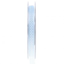 Ruban déco à pois bleu 7mm L20m