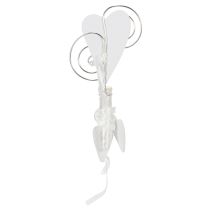 Article Porte-manteau avec tube et cœur, 18 cm, lot de 6