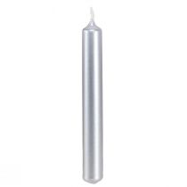Article Bougies d&#39;arbre Bougies d&#39;arbre de Noël argent 13x105mm 20 pcs