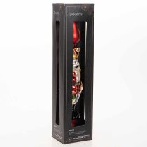 Article Figurine casse-noisette rouge pour sapin de Noël, 28 cm, en verre véritable