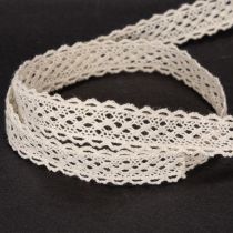 Article Ruban de dentelle en coton pour la décoration et les travaux manuels, 15 mm de large, 10 m de long