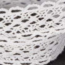 Article Ruban de dentelle en coton, ruban décoratif fin pour les loisirs créatifs, 15 mm de large, 10 m de long