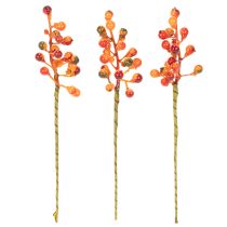 Article Grappe de baies orange, 20 cm de long