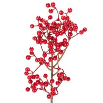Article Branche artificielle de houx avec baies rouges pour décoration intérieure 47 cm - Lot de 3