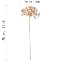 Article Branche Artificielle de Baies Champagne 28 cm – Lot de 3