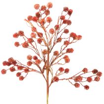 Article Branche de baies artificielles 68 cm, plastique, rouge, rose et vert, décoration intérieure d’automne