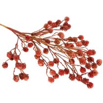 Article Branche de baies artificielles 68 cm, plastique, rouge, rose et vert, décoration intérieure d’automne