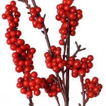 Article Branche de baies branche décorative rouge baies rouges artificielles 115cm