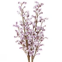 Article Branche de baies Branche de Noël violet blanc givre L60cm 2 pcs