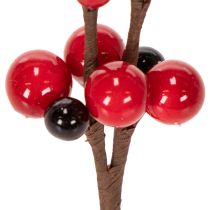Article Branche artificielle avec baies rouges 15 cm Lot de 6