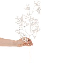 Article Branche décorative artificielle blanche 52 cm