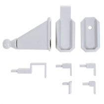 Crochets de fixation pour décorations de portes et fenêtres, blanc