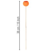 Article Mélange Bell Cup sur bâtonnet orange 15 pièces