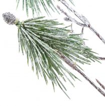 Article Décoration hiver branche de pin de montagne enneigée artificiellement L70cm
