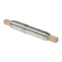 Article Fil de reliure fil d&#39;emballage fil de fleur argent 0,50mm 100g 3 pièces