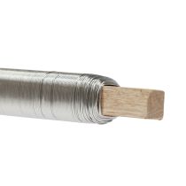 Article Fil de reliure fil d&#39;emballage fil de fleur argent 0,50mm 100g 3 pièces