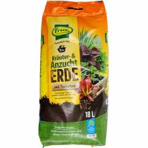 FRUX herbe biologique et terre de culture avec argile naturelle terre biologique terre à base de plantes 18l