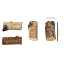 Article Morçeaux de bois de bouleau avec écorce pour bricolage 3 cm 300 g