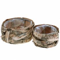 Article Jardinière en pot de bouleau rond Ø17 / 23cm 2pcs
